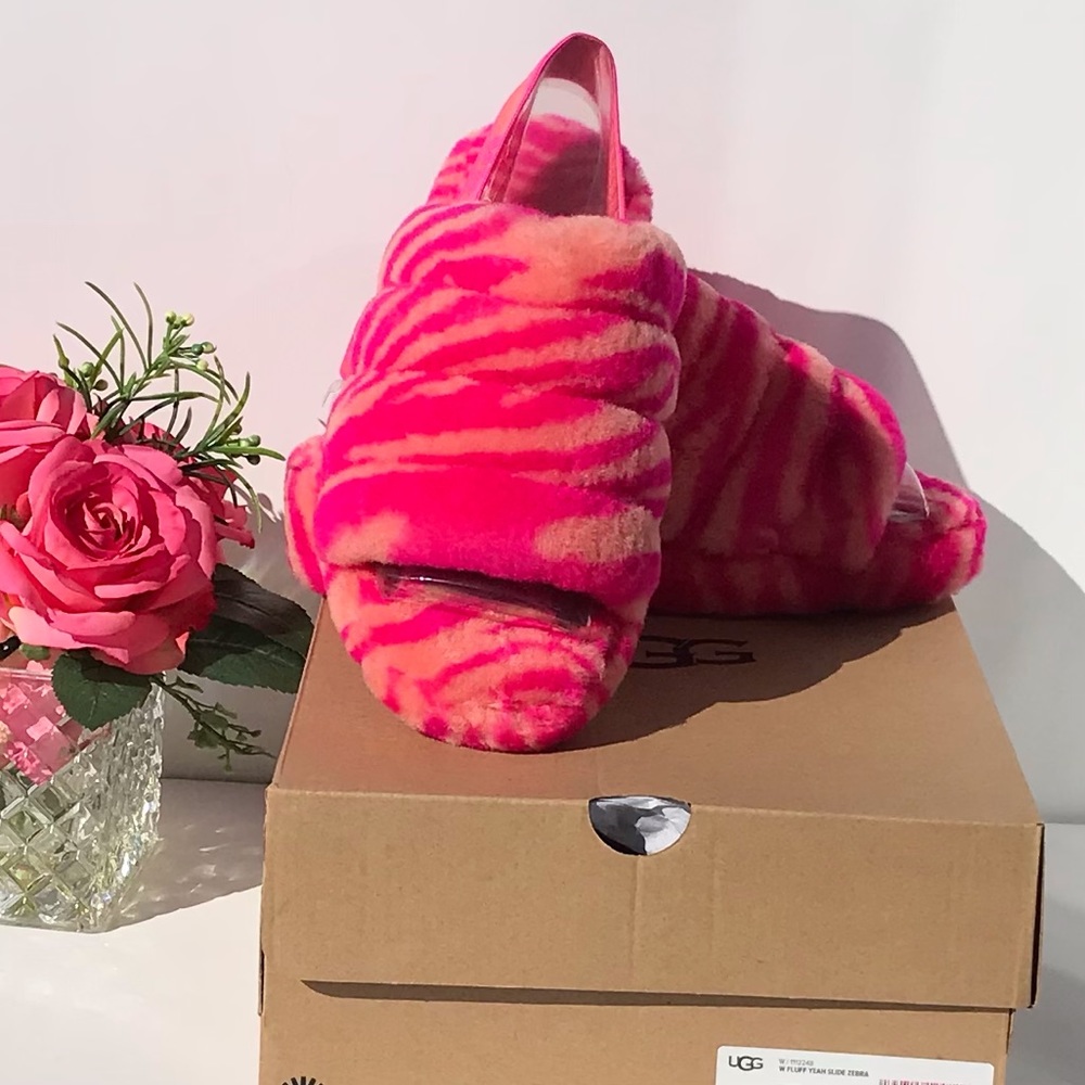 UGG Fluff Yeah Slide Zebra - Picture 7 of 11